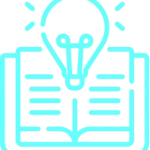 light bulb over a book