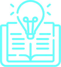 light bulb over a book