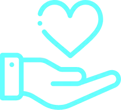 hand holding a heart
