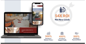 image of a computer and cell phone displaying a new website design